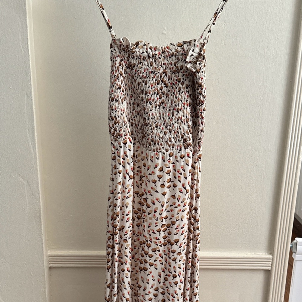 Faithfull The Brand Smocked Floral Dress Size XS